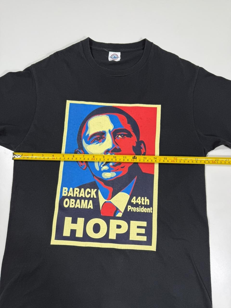 Delta Apparel Barack Obama Hope Graphic TShirt Men's Medium Black Made in Mexico