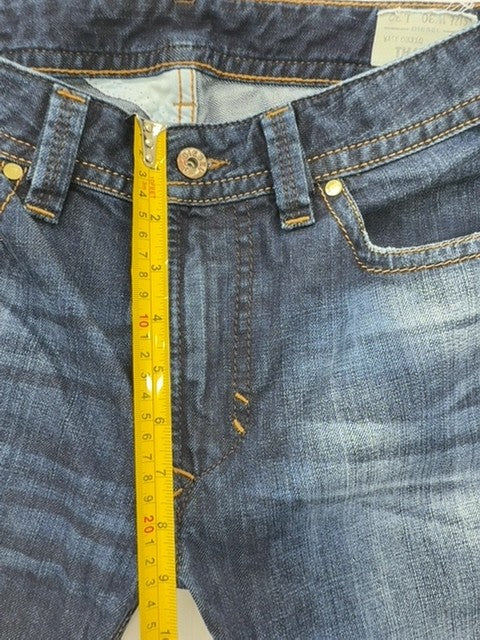 Diesel Men's Dark Blue Straight Fit Industry Jeans Size Regular
