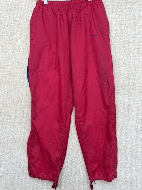 Nike Men's Red Activewear Sweatpants XL Tapered Drawstring