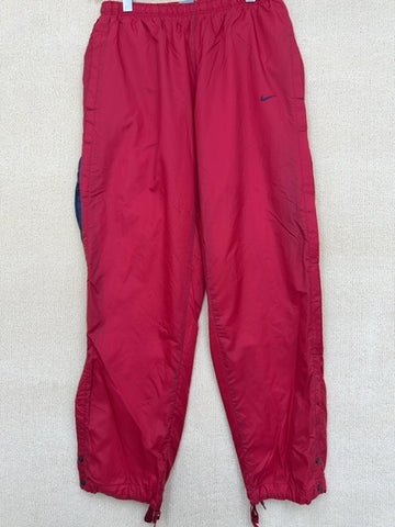 Nike Men's Red Activewear Sweatpants XL Tapered Drawstring