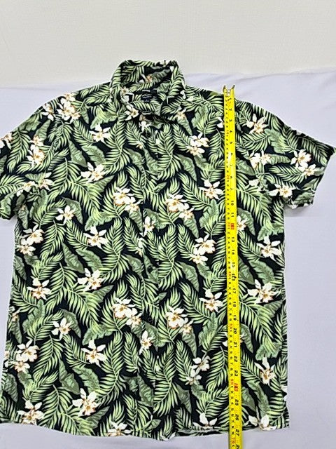Kiabi Unisex Tropical Floral Short Sleeve Shirt L EUR 41-42 Cotton Blend