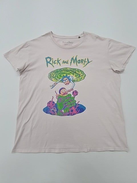 Rick and Morty Men White T-Shirt size XL product image 1