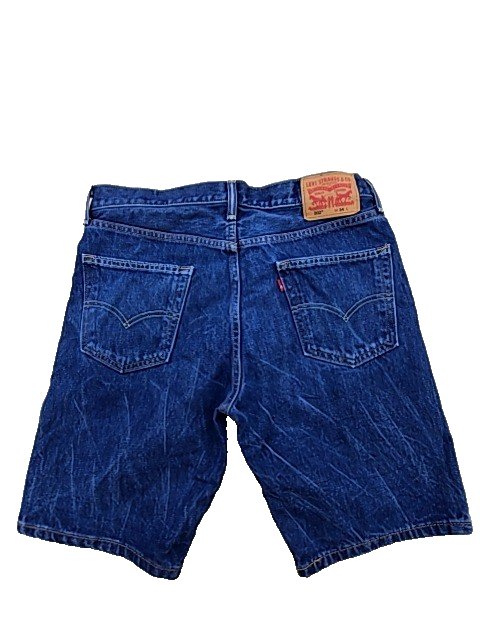 Levi's Men's Dark Wash Taper Fit Shorts Size 34 Stretch 10" Inseam