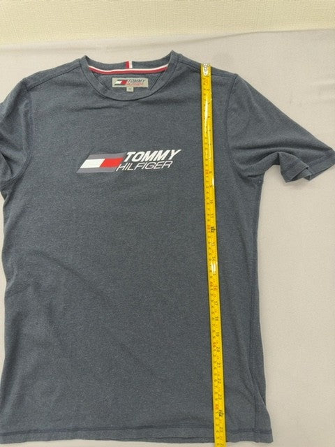 Tommy Hilfiger Men's M Grey Short Sleeve Crewneck T-Shirt