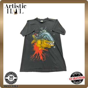 B&C Collection Unisex Black Piranha Exact 196 T-Shirt Size S