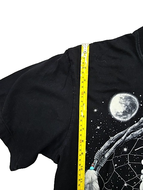 The Roxx Unisex Native American Graphic T-Shirt Black L 100% Cotton