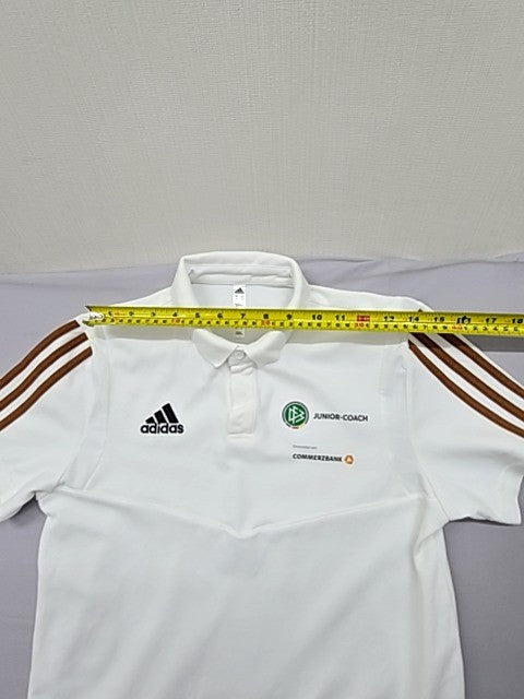 Adidas Men's White Polo Shirt Size S Short Sleeve