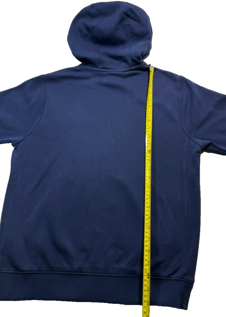 Nike Navy Blue Pullover Hoodie Men's Size Small Fleece Sweatshirt