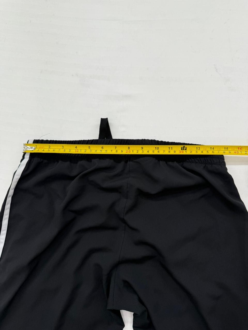 Adidas Originals Men's Black Track Pants L 3-Stripes Drawstring