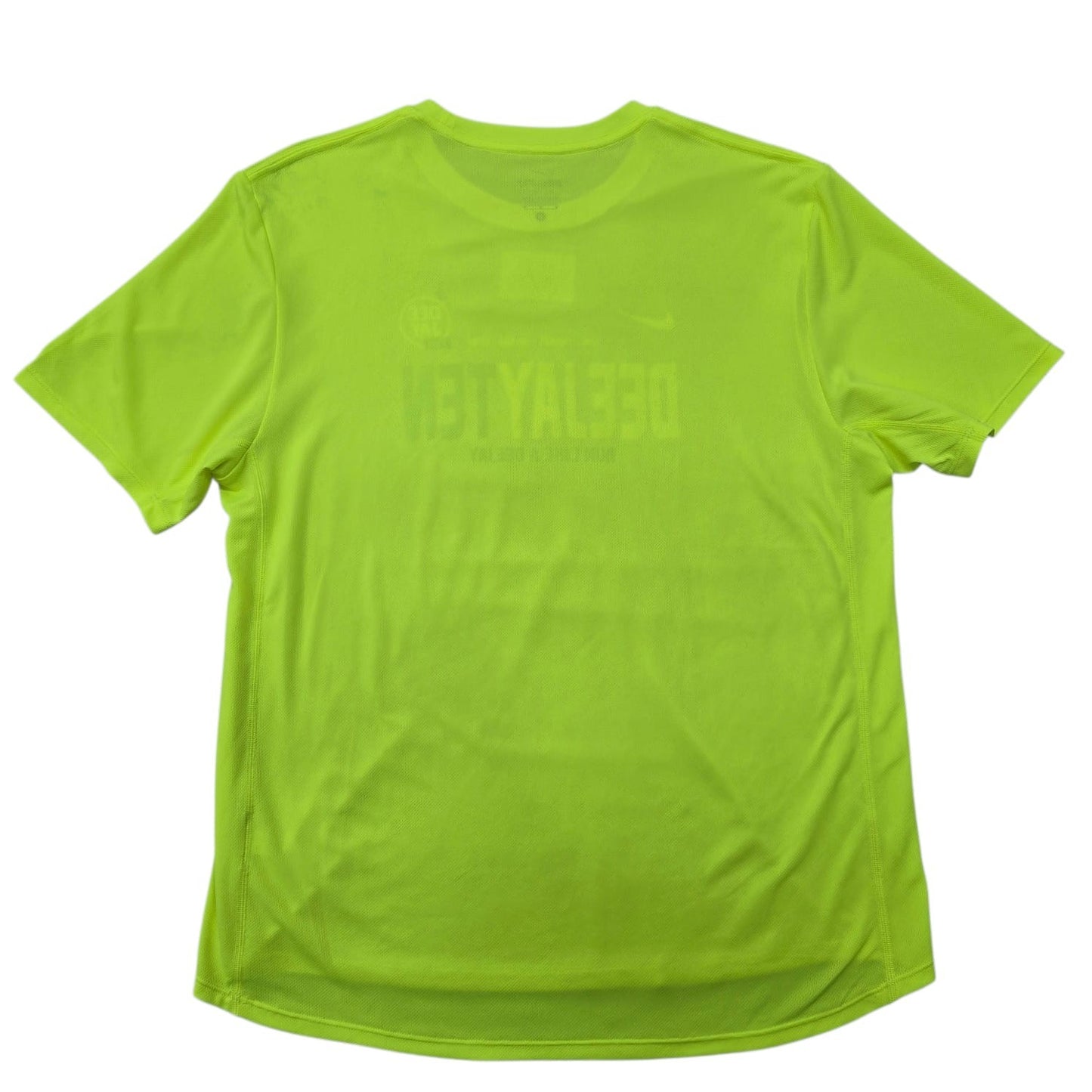 Nike Men's Neon Green Dri-FIT Running T-Shirt Size M
