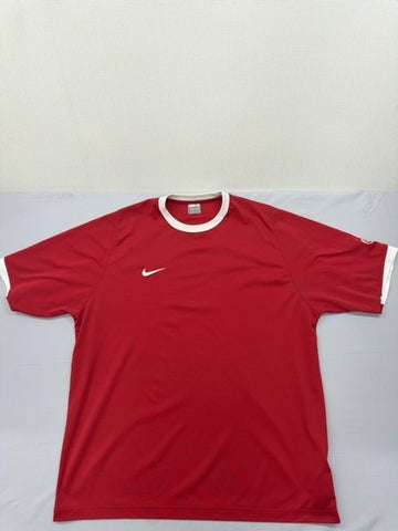Nike Red XL Men's Short Sleeve Soccer Jersey GB45147 Thailand