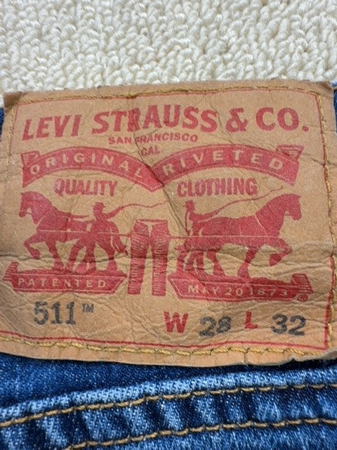 Levi's Men's Slim Blue 511 Jeans W28 L32