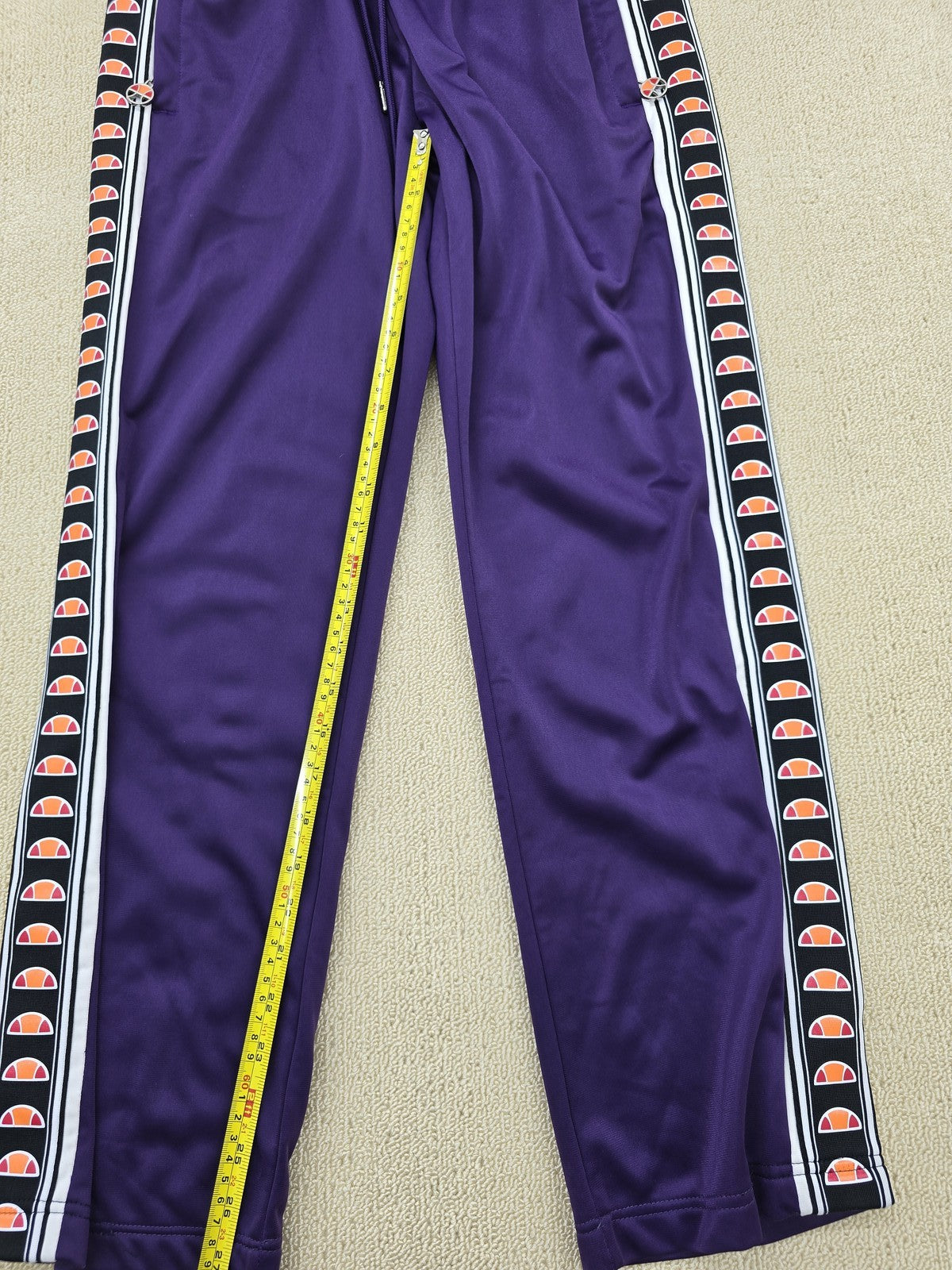 Ellesse Heritage Women's Purple Striped Track Pants L