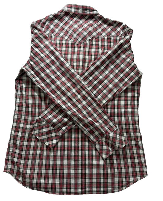 Diesel Men's Dress Shirts Camicia Plaids & Checks Tartan Red - Size M