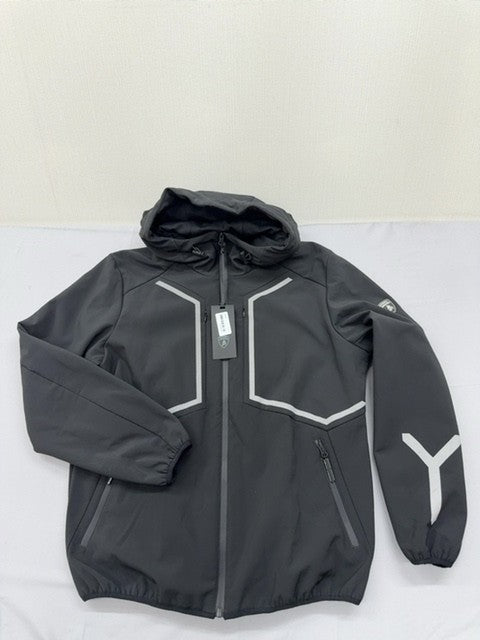 Lamborghini Men's Black Hoodie, Logo, Embroidered