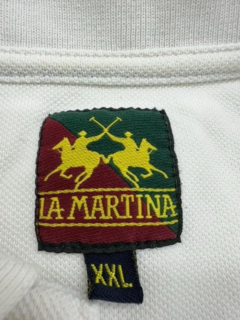La Martina Men White Polo Shirt size XXL product image 3