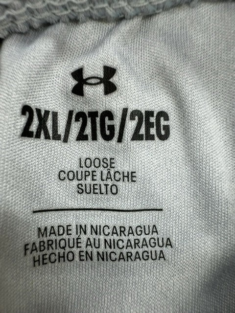 Under Armour Men's Gray Athletic Shorts 2XL Drawstring