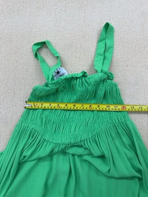 Koton Women's Green Maxi Smocked Dress Regular