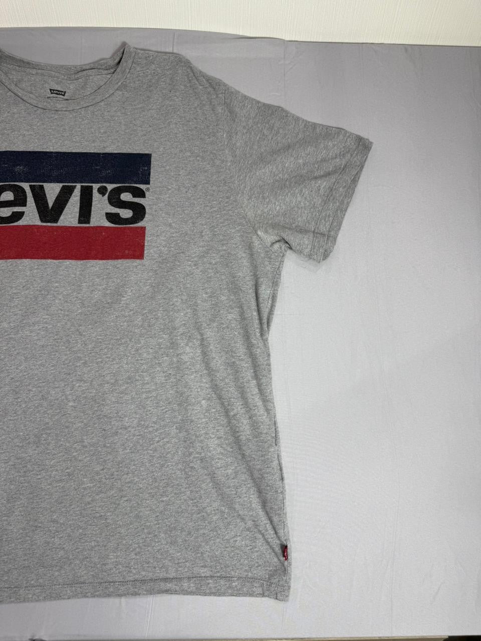 Levi's Men's Gray Graphic Logo T-Shirt Short Sleeve Casual Crew Neck Tee
