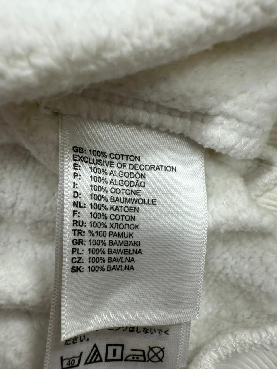 The North Face White Hoodie XL Made in Turkey Pullover Sweatshirt Men's
