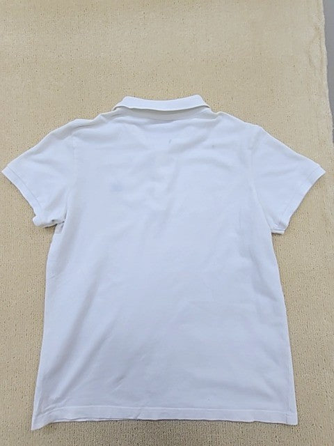 Adidas Polo Shirt White XL Short Sleeve Button-Down Solid Unisex