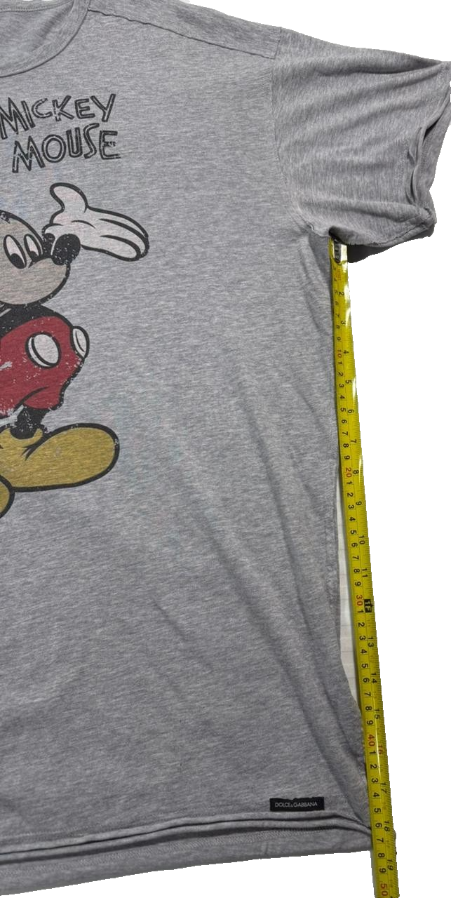 Disney Men's Mickey Mouse Classic T-Shirt In Sports Grey - Size L