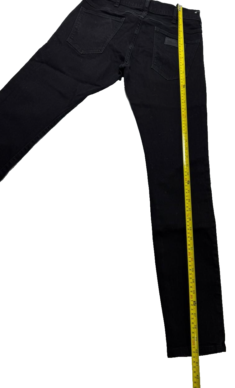 Wrangler Men's Bryson Jeans Black Relaxed Straight Fit Size 30 Denim