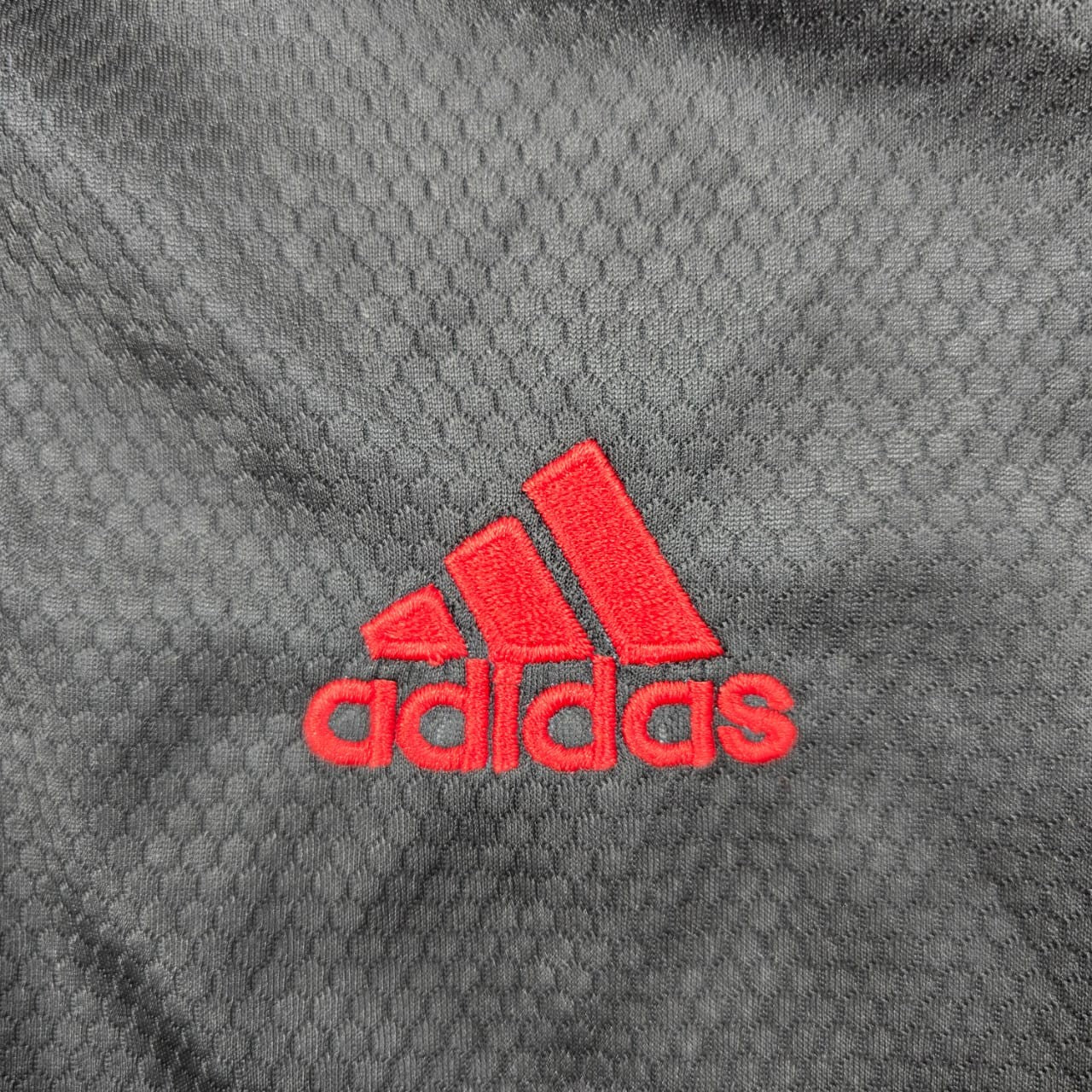 Adidas Men's Black Red Flamengo Soccer Jersey M Short Sleeve