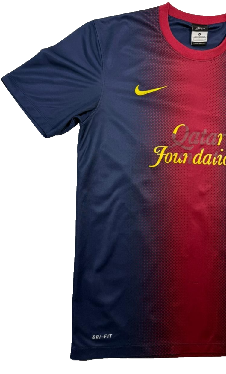 Nike Men's Fc Barcelona Home Jersey Nike Dri-FIT Size M Qatar Foundation Unicef