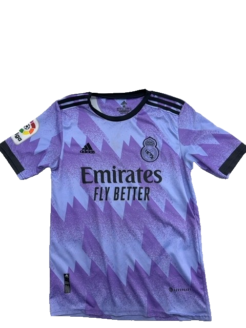 Adidas Men's M Purple Soccer Jersey Short Sleeve Team Crest Embroidered