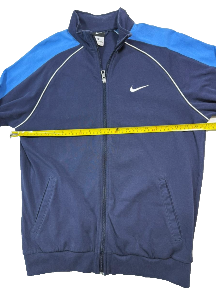 Men's Nike Track Jacket With A Blue And Navy Blue Color - XL