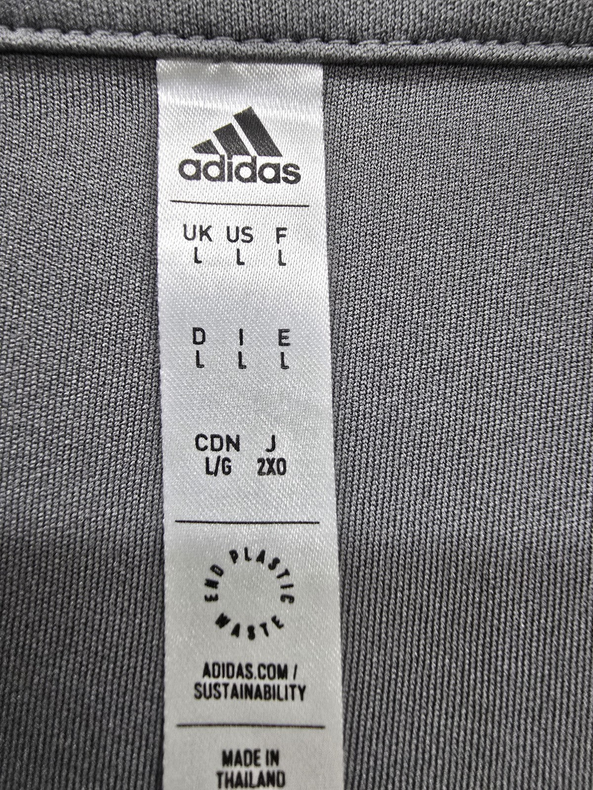 Adidas Entrada 22 Men's L Polo Shirt Grey AEROREADY Soccer