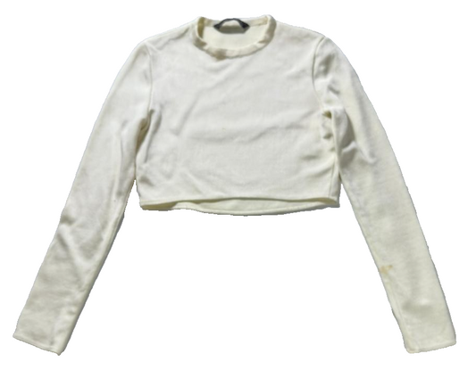 Zara Women's Jumper Cream - Size L