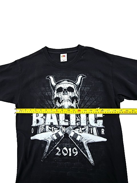 Fruit of the Loom Valueweight Black Festival T-Shirt M 100% Cotton
