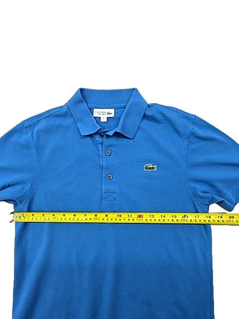 Lacoste Sport Men's Blue Polo Shirt Short Sleeve Cotton S
