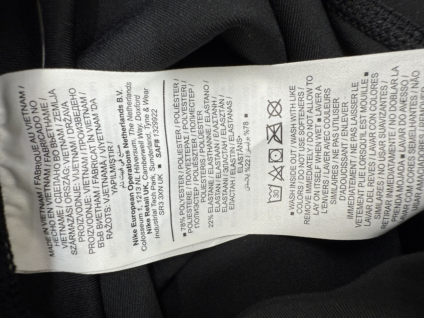 Nike Women's Dri-FIT Training Leggings Black XL