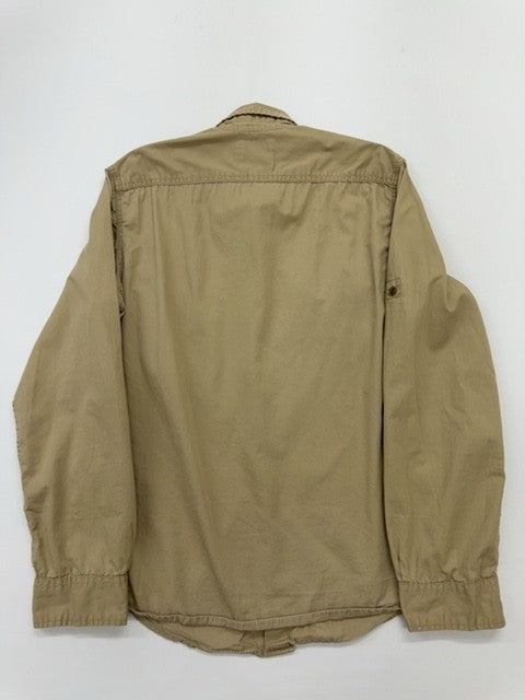 H&M Men's Khaki Chest Pocket Button-Down Shirt M