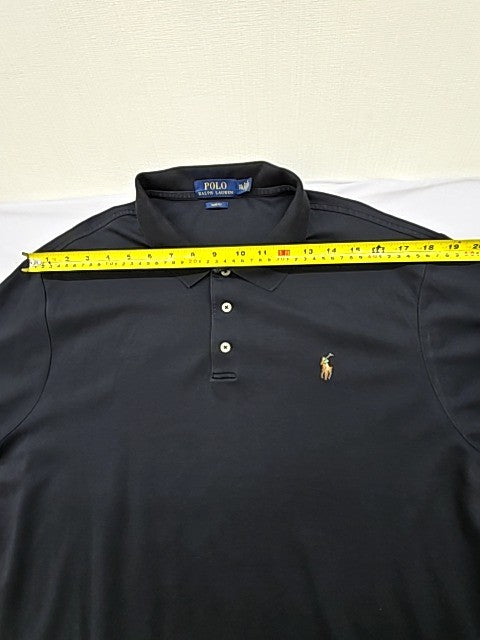 Polo Ralph Lauren Men's Black Slim Fit Polo Shirt XXL Short Sleeve