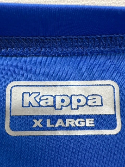 Kappa Men's XL Navy Blue/White Soccer Jersey Short Sleeve Polyester
