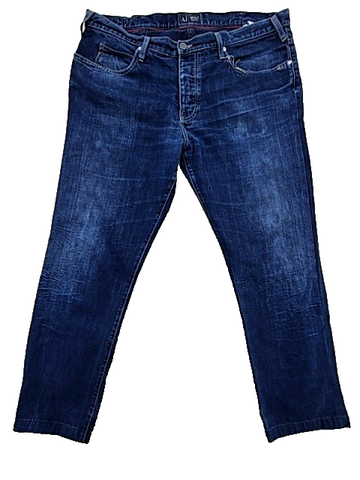 Armani Jeans Men's Blue Slim Fit Size 40x34 Waist 34" Inseam