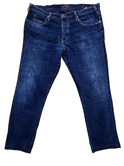 Armani Jeans Men's Blue Jeans – Size 40x34, Slim Fit