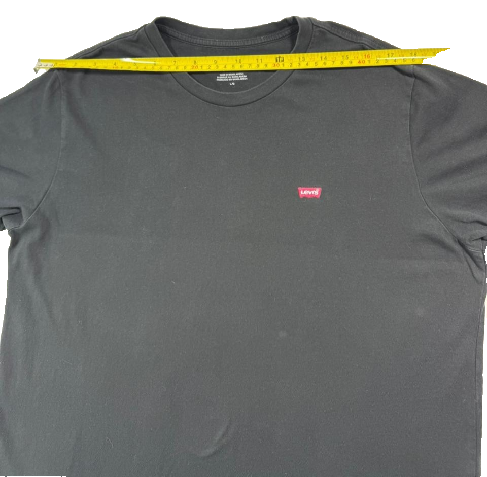 Levi'S Men's Original Logo T-Shirt In Black Cotton - Size L