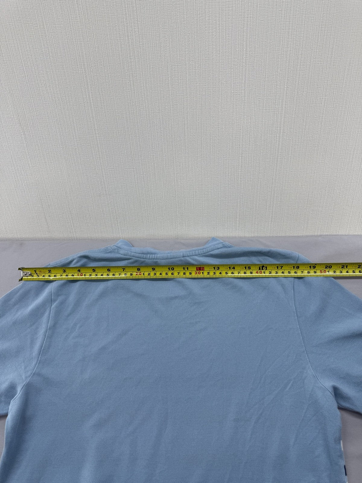 Lacoste TH361S Light Blue Striped Cotton T-Shirt Men's Size 4 Japan