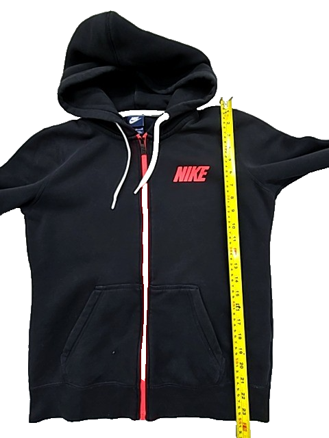 Nike Men's Black Full-Zip Fleece Hoodie Size M Club Basketball