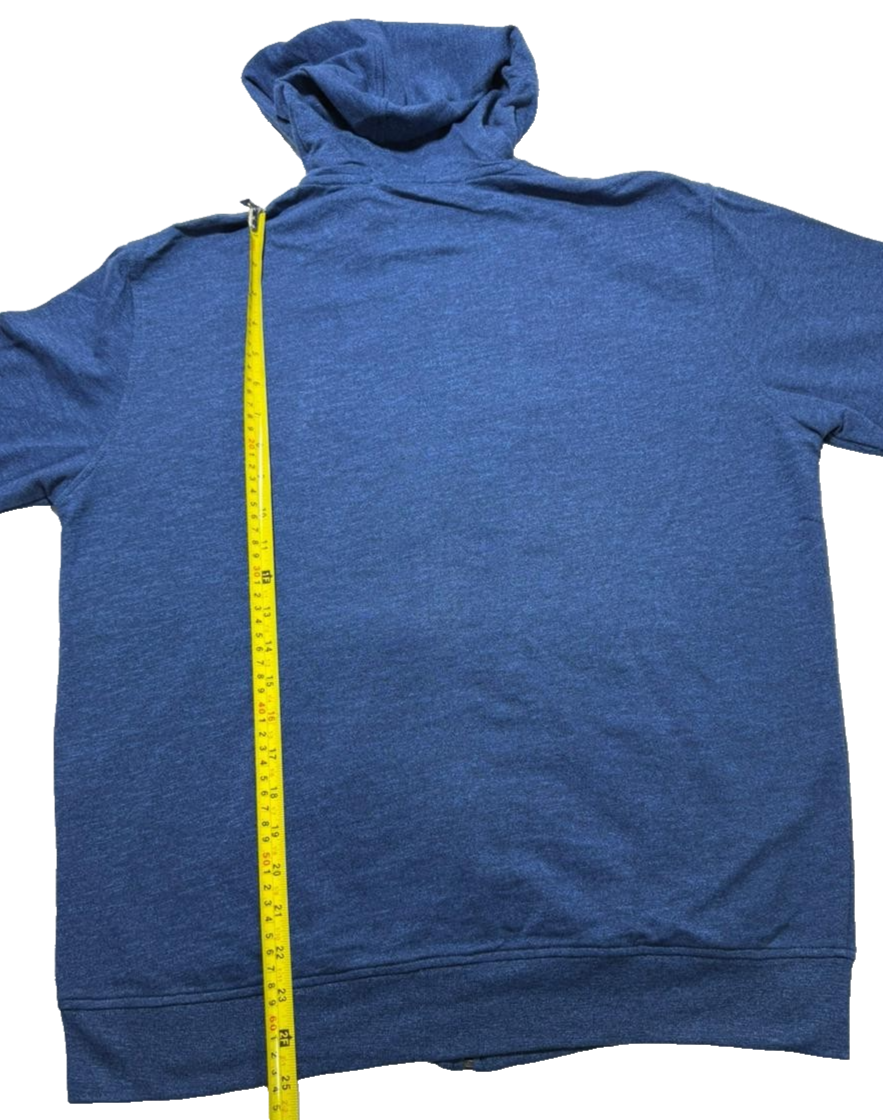 Polo Ralph Lauren Blue Zip Up Hoodie M Big Pony Logo Men's Sweatshirt