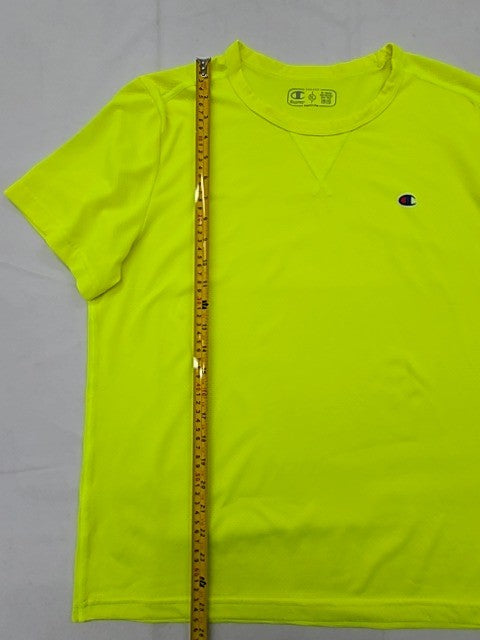 Champion Neon Yellow Athletic Short Sleeve T-Shirt XL Women's
