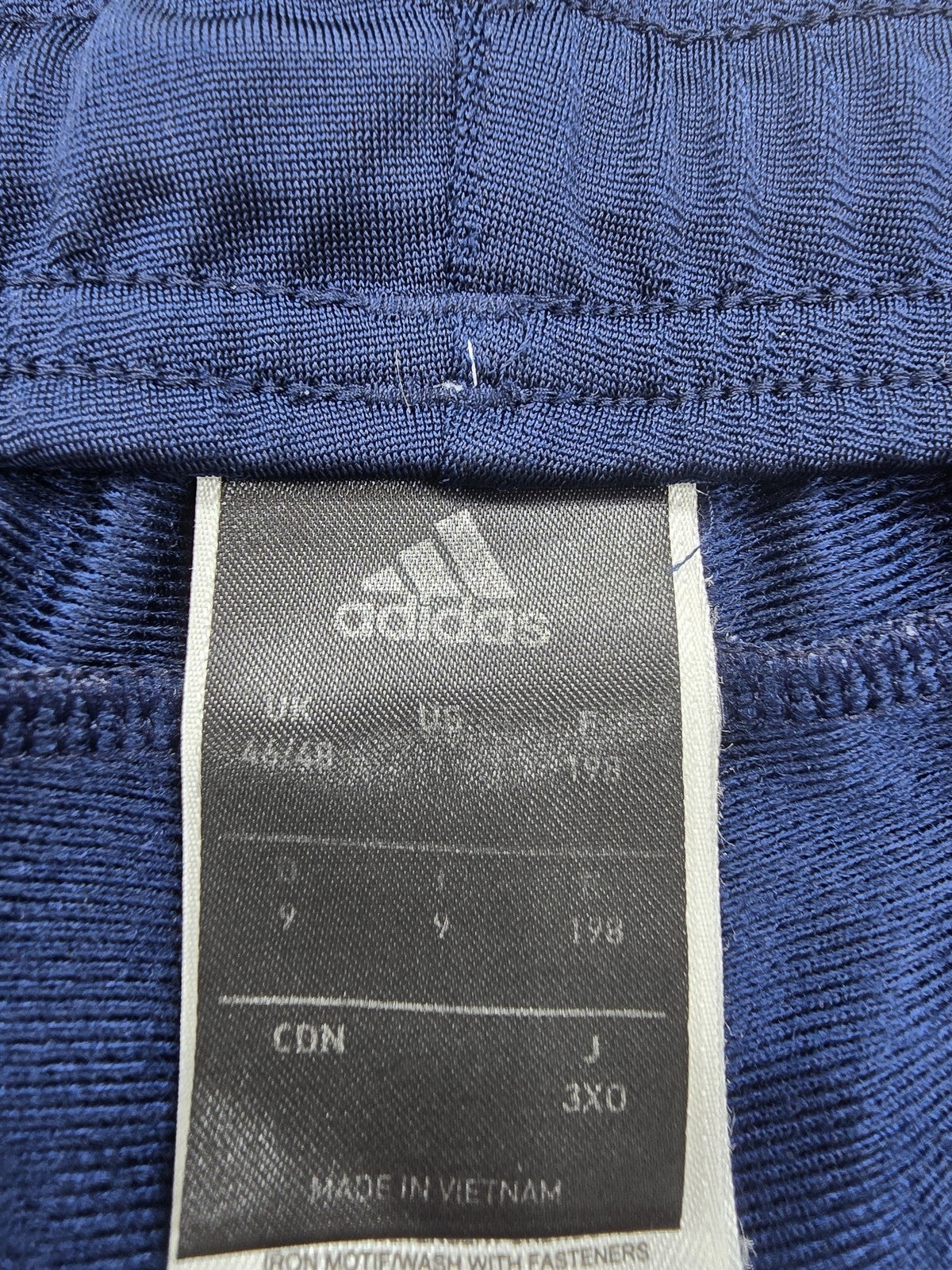 Adidas Men's XL Navy Blue 3-Stripes Tapered Track Pants