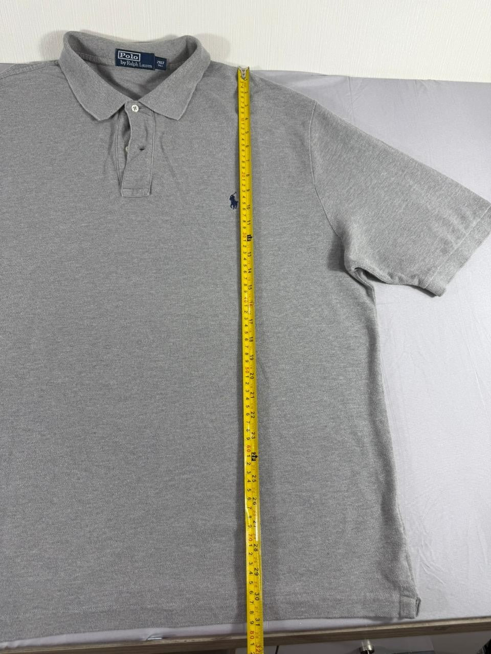 Polo Ralph Lauren Men's 2XLT Tall Gray Short Sleeve Polo Shirt Big Tall