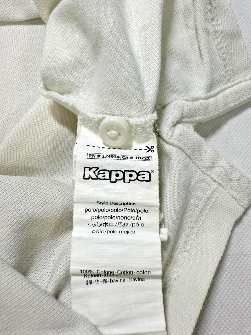 Men's Kappa Polo T-Shirt | Cotton | Short Sleeve | Size: L