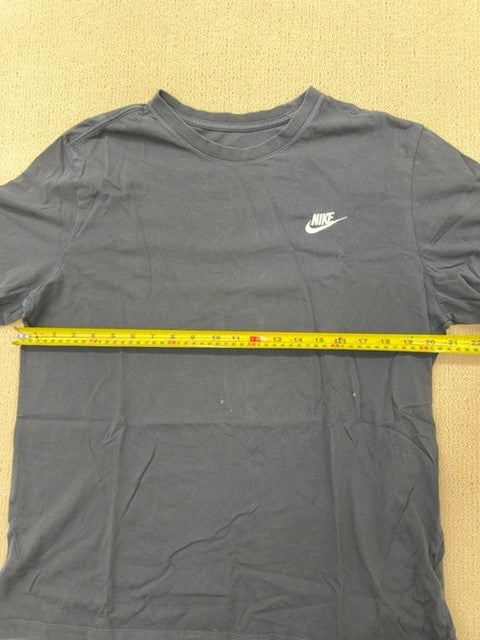 Nike Men's Black Crew Neck Short Sleeve T-Shirt XL Cotton Logo Regular